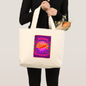 Neon Dreamweaver Epic Retro Wild Design Grote Tote Bag (Voorkant (product))