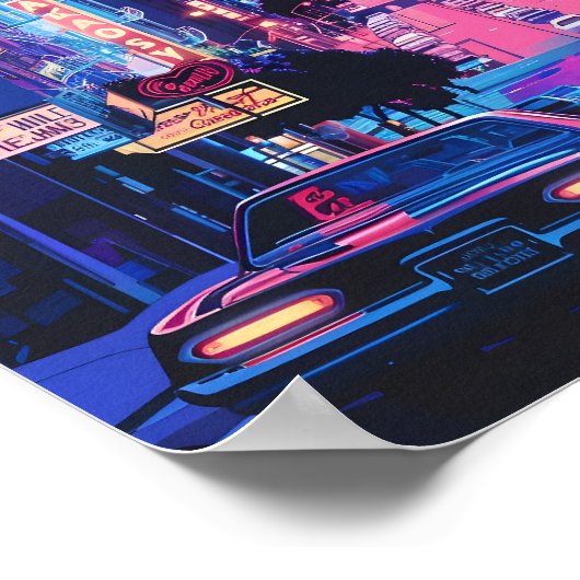 Neon Drenched San Francisco Poster (Hoek)