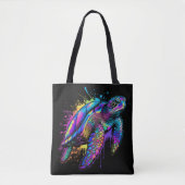 Neon Drift Tote Bag (Voorkant)
