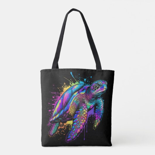 Neon Drift Tote Bag (Achterkant)