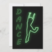 Neon Drinken en dansende 21e verjaardag Kaart (Achterkant)