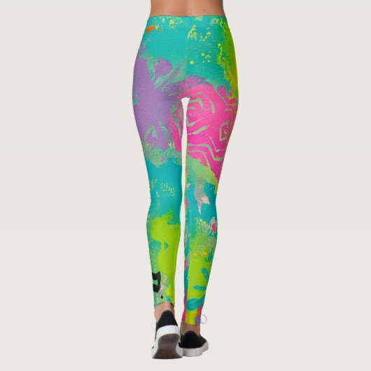 Neon Dromen Abstract Leggings (Achterkant)