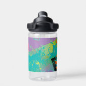 Neon Dromen Abstract Waterfles (Achterkant)