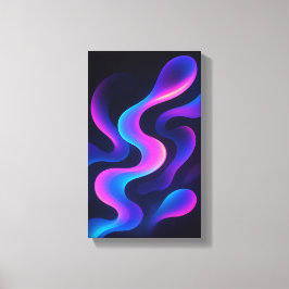 Neon Dromen Abstracte Wandkunst | Modern Kleurrijk Canvas Afdruk