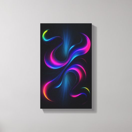 Neon Dromen III Galerij Kunst | Modern Abstract Canvas Afdruk (Voorkant)