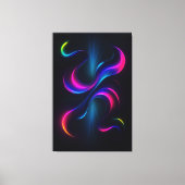 Neon Dromen III Metaal Wand Kunst | Modern Abstrac Canvas Afdruk (Voorkant)