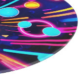 Neon Dromen - Psychedelische Vormen & Kleuren Snijplank (Hoek)