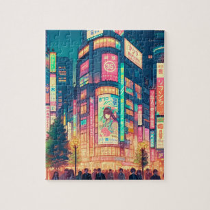 Neon Dromen van Shibuya Legpuzzel