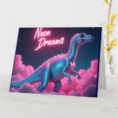 Neon Dromen - Verjaardagskaart Kaart (Gele Bloem)