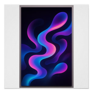 Neon Droom Abstracte Posters Modern Kleurrijk