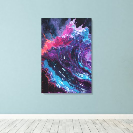 Neon Droom Canvas Afdruk (Insitu (Houten vloer))