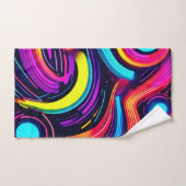 Neon Droomlandschap Kunst Bad Handdoek (Handdoek)