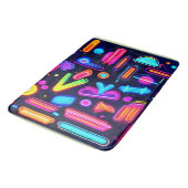 Neon Droomlandschap Symfonie Badmat (Gekanteld)
