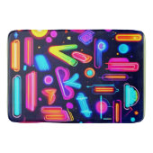 Neon Droomlandschap Symfonie Badmat (Voorkant)