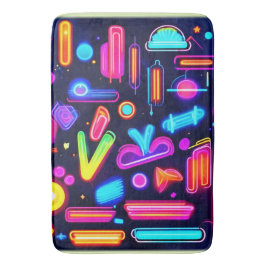 Neon Droomlandschap Symfonie Badmat