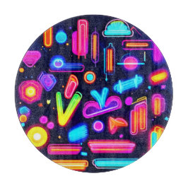 Neon Droomlandschap Symfonie Snijplank