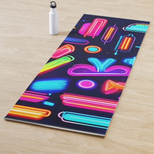 Neon Droomlandschap Symfonie Yogamat (In situ)