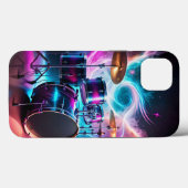 Neon Drums muziekliefhebber Case-Mate iPhone Case (Achterkant (horizontaal))