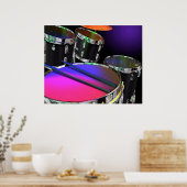 Neon Drums Poster (Keuken)