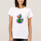 Neon Duck Design Hoodie T-shirt (Voorkant)