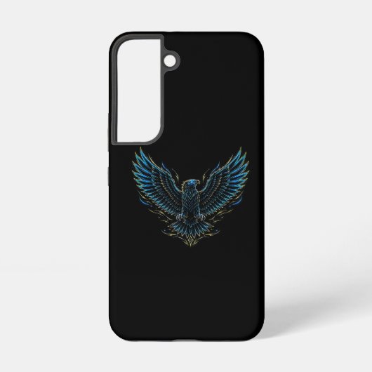 Neon Eagle Samsung Galaxy S22 Hoesje (Achterkant)
