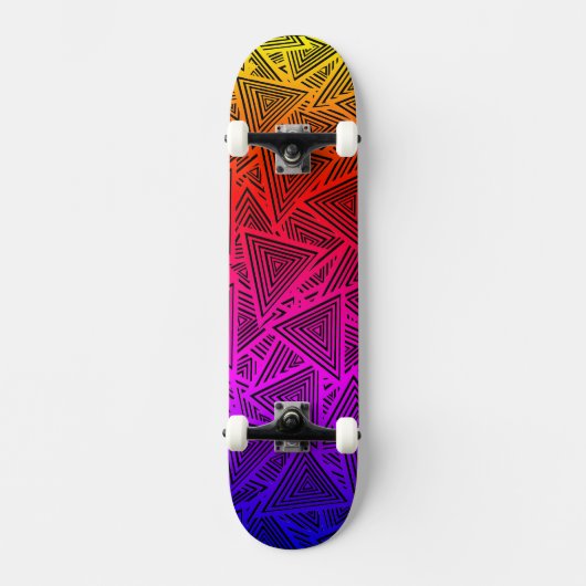 Neon Echo driehoekspil Persoonlijk Skateboard (Voorkant)