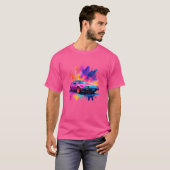 Neon Echoes Auto T-shirt (Voorkant volledig)