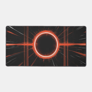 Neon Eclipse in een digitaal raster Bureaumat