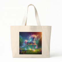 Neon Eenhoorn Kunst – Glanzende Fantasie Paard Reg