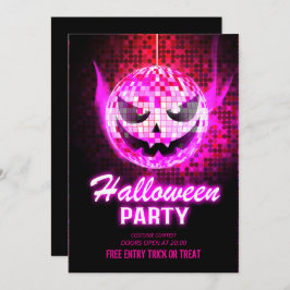 Neon Effect Adult Halloween party Kaart