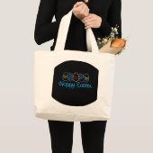 Neon Eggs - Grote Tote Bag (Voorkant (product))