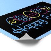Neon Eggs - Poster (Hoek)