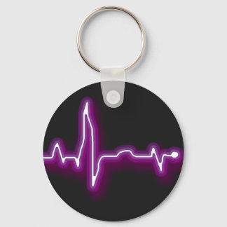Neon EKG Sleutelhanger