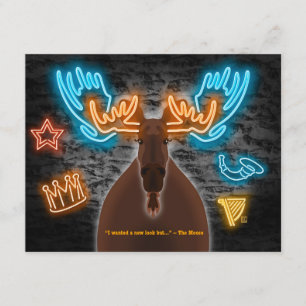 Neon Eland Ansichtkaart 10-Pack Notitiekaartje