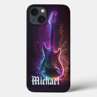 Neon Electric Guitar Music Persoonlijke naam