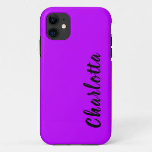 Neon Electric Paarse effen kleur personaliseren Case-Mate iPhone Case