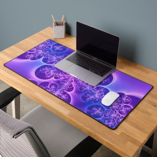 Neon Electric Purple Fractal Bubble Bureaumat (Kantoor 2)