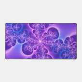 Neon Electric Purple Fractal Bubble Bureaumat (Voorkant)