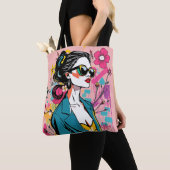 Neon Elegance Art Dubbele Tote Collectie ✨💫 Bag (Dichtbij)