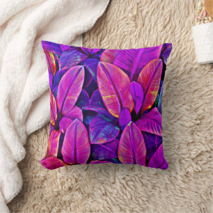 Neon Elegance Levendige Blad Radiance Kussen