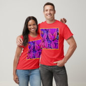 Neon Elegance Levendige Blad Radiance T-shirt (Unisex)