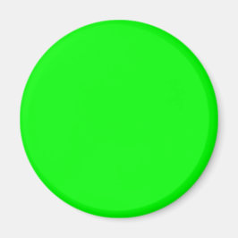 Neon Elektrisch Groen Effen Kleur | Klassiek Magneet
