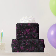 Neon Elektrisch Roze Gloed Zwart Glitter Patroon