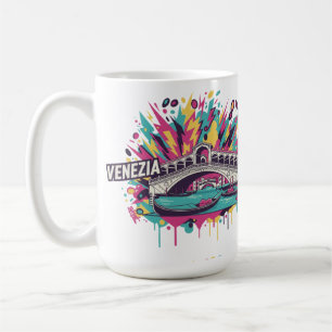 Neon Elektrisch Venezia Pop Art Koffiemok