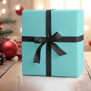 Neon Elektrische Blauwe Stevige Kleur   Klassiek   Cadeaupapier