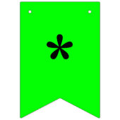 Neon Elektrische Groene Kleur | Aangepast Vlaggetjes (Eerste vlag)