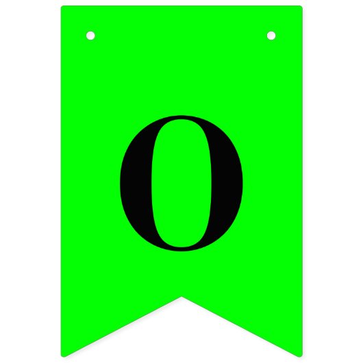 Neon Elektrische Groene Kleur | Aangepast Vlaggetjes (Derde vlag)