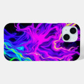 Neon Elektrische Vloeistof Vlammen Telefoonhoes Case-Mate iPhone Case (Achterkant (horizontaal))
