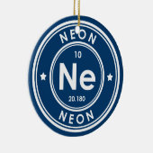 Neon Element Blue keramische sierelementen Keramisch Ornament (Rechts)