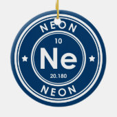 Neon Element Blue keramische sierelementen Keramisch Ornament (Achterkant)